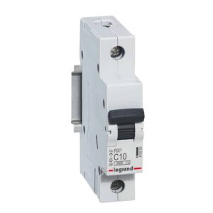 RX3 Leitungsschutzschalter C-Charakteristik, 10A, 1-polig, 6kA, 230/400VAC, 1TE Legrand 419200