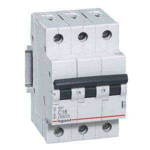 RX3 Leitungsschutzschalter C-Charakteristik, 16A, 3-polig, 6kA, 400VAC, 3TE Legrand 419235