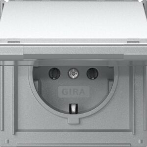 SCHUKO-Steckd. KD + BSF Gira TX_44 F Alu Gira 441065