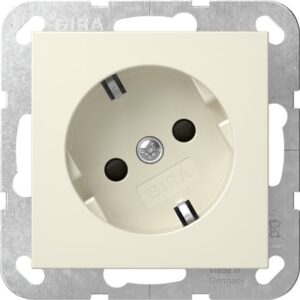 SCHUKO-Steckd. 30° + SP System 55 Cremeweiß Gira 441801