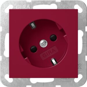 SCHUKO-Steckd. 30° + SP WSV System 55 Rot Gira 4418108