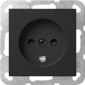 Steckd. Dänisch SP System 55 Schwarz m Gira 4422005