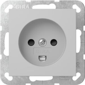 Steckd. Dänisch SP System 55 Grau m Gira 4422015