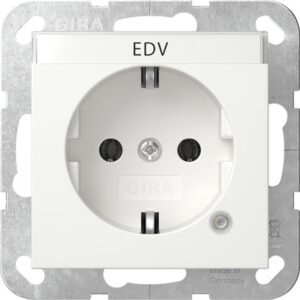 SCHUKO-Steckd. Kontroll + BSF System 55 Reinweiß m Gira 445227