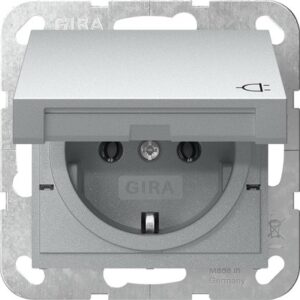 SCHUKO-Steckd. KD System 55 F Alu Gira 445426