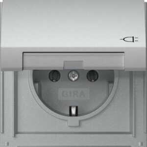 SCHUKO-Steckd. KD Gira TX_44 F Alu Gira 445465