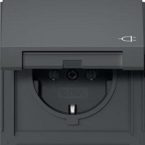 SCHUKO-Steckd. KD Gira TX_44 Anthrazit Gira 445467