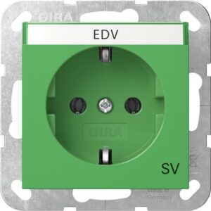 SCHUKO-Steckd. BSF SV System 55 Grün Gira 4457107