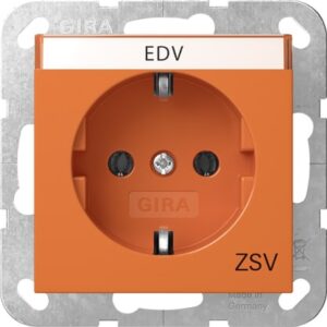 SCHUKO-Steckd. BSF ZSV System 55 Orange Gira 4457109