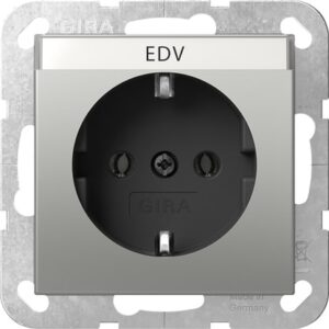 SCHUKO-Steckd. BSF System 55 Edelstahl(lack.) Gira 4457600