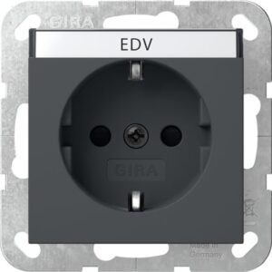 SCHUKO-Steckd. BSF + SP System 55 Anthrazit Gira 446228