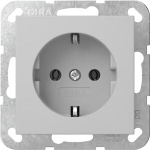 SCHUKO-Steckd. o.Kr. System 55 Grau m Gira 4466015
