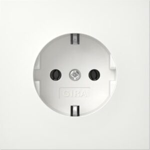 SCHUKO-Steckd. o.Kr. Flächenschalter Reinweiß Gira 4466112