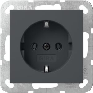 SCHUKO-Steckd. o.Kr. System 55 Anthrazit Gira 446628