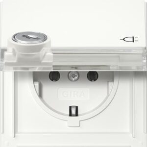 SCHUKO-Steckd. KD Schloss sortiert + BSF Gira TX_44 Reinweiß Gira 446766