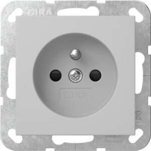 Steckd. Erdstift + SP System 55 Grau m Gira 4485015
