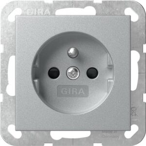 Steckd. Erdstift + SP System 55 F Alu Gira 448526
