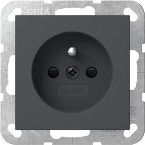 Steckd. Erdstift + SP System 55 Anthrazit Gira 448528