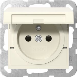 Steckd. Erdstift KD + SP System 55 Cremeweiß Gira 448801