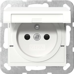 Steckd. Erdstift KD + SP System 55 Reinweiß Gira 448803