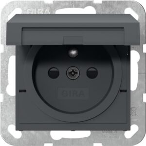 Steckd. Erdstift KD + SP System 55 Anthrazit Gira 448828