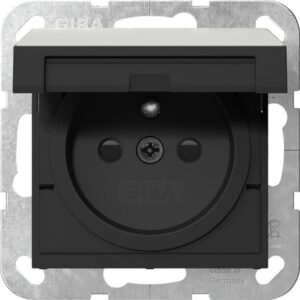 Steckd. Erdstift KD + SP System 55 Edelstahl Gira 4488600