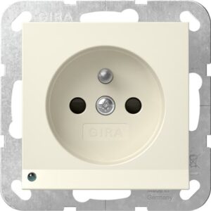 Steckd. Erdstift LED-Leuchte + SP System 55 Cremeweiß Gira 448901