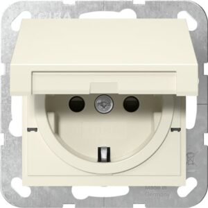 SCHUKO-Steckd. KD + SP SRK System 55 Cremeweiß Gira 475401