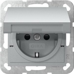 SCHUKO-Steckd. KD + SP SRK System 55 F Alu Gira 475426