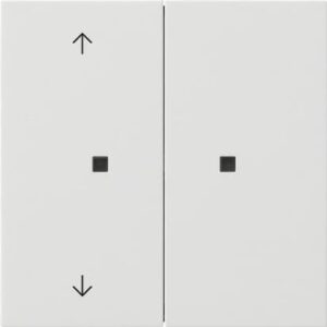 RF Bedienaufs. 2f Pfeile KNX Flächenschalter Reinweiß Gira 5108112
