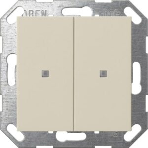 Taster Wippe 2f OneKNX System 55 Cremeweiß Gira 517301