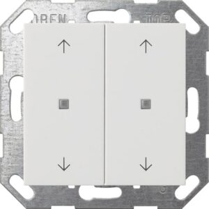 Taster Wippe 2f Pfeile OneKNX System 55 Reinweiß m Gira 517427