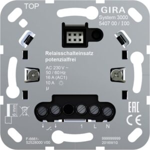 S3000 Relaisschalteins. pot.frei Einsatz Gira 540700
