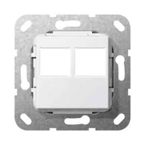 MJ 2f LexCom-Buchse Abdeckung Reinweiß Gira 562903