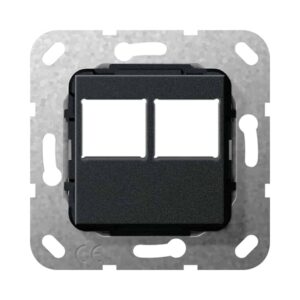 MJ 2f LexCom-Buchse Abdeckung Schwarz Gira 562910