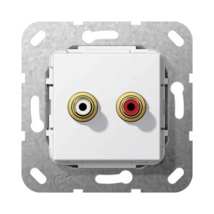 C-Audio Kpl. Einsatz Reinweiß Gira 563103