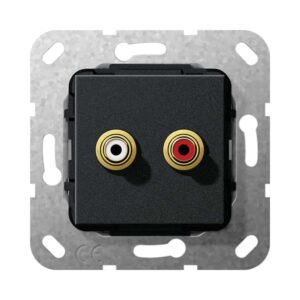 C-Audio Kpl. Einsatz Schwarz m Gira 563110