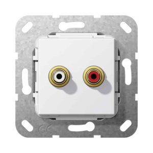 C-Audio Lötanschl. Einsatz Reinweiß Gira 563203