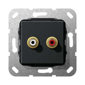 C-Audio Lötanschl. Einsatz Schwarz m Gira 563210