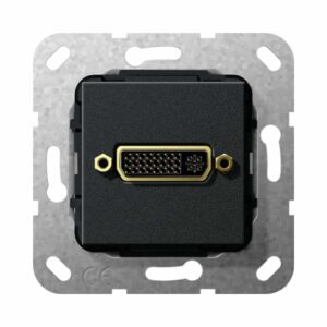 DVI (24+5) K-Peitsche Einsatz Schwarz m Gira 564510