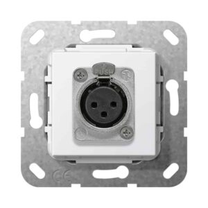 XLR-Buchse D-Serie Einsatz Reinweiß Gira 566703