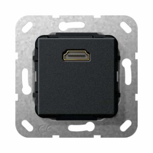 HDMI Kpl. Einsatz Schwarz m Gira 566910