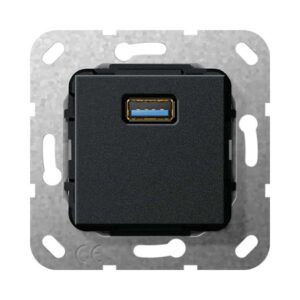USB 3.0 A K-Peitsche Einsatz Schwarz m Gira 568310