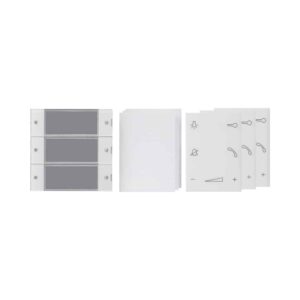 Wippenset 3f Wohnungsstation System 55 Klar Gira 850400