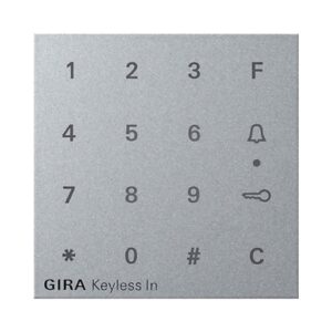 Aufs. Codetastatur System 55 F Alu Gira 851326