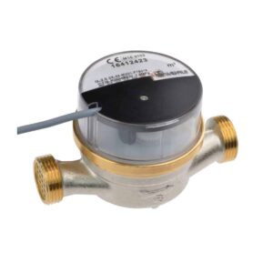 KNX Warm-Wasserzähler Andrae MTW-EAX  Q3 4 / DN20 / 130mm / G1 / horizontal / 90°C AND-EAX 85113 Lingg Janke