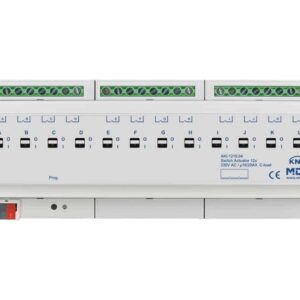 KNX Schaltaktor 12-fach, 12TE REG, 16/20 A, 230 V AC, C-Last, Industrie, 200 µF MDT AKI-1216.04