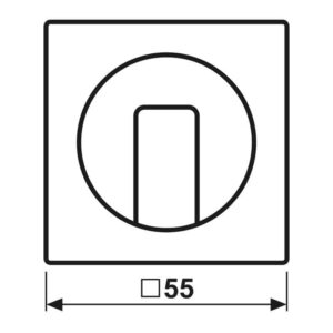Abdeckung für Drehschalter, Duroplast, Serie A, schwarz, Jung A1541SW