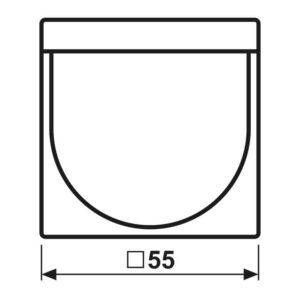 LB-Management Automatikschalter Standard 2,20 m, IP44, Serie A, graphitschwarz matt, Jung A17280SWM