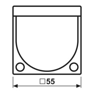 KNX Automatikschalter Universal 2,20 m, IP44, Serie A, schneeweiß matt, Jung A3281-1WWM